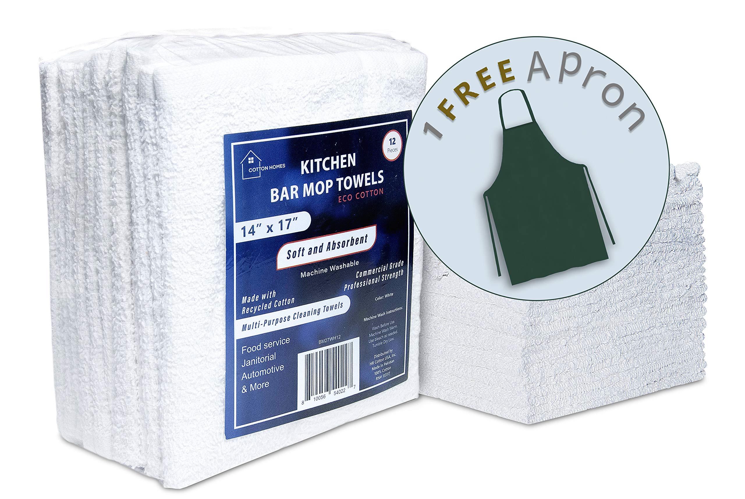 Premium 12-Pack Cotton Bar Mops - 14