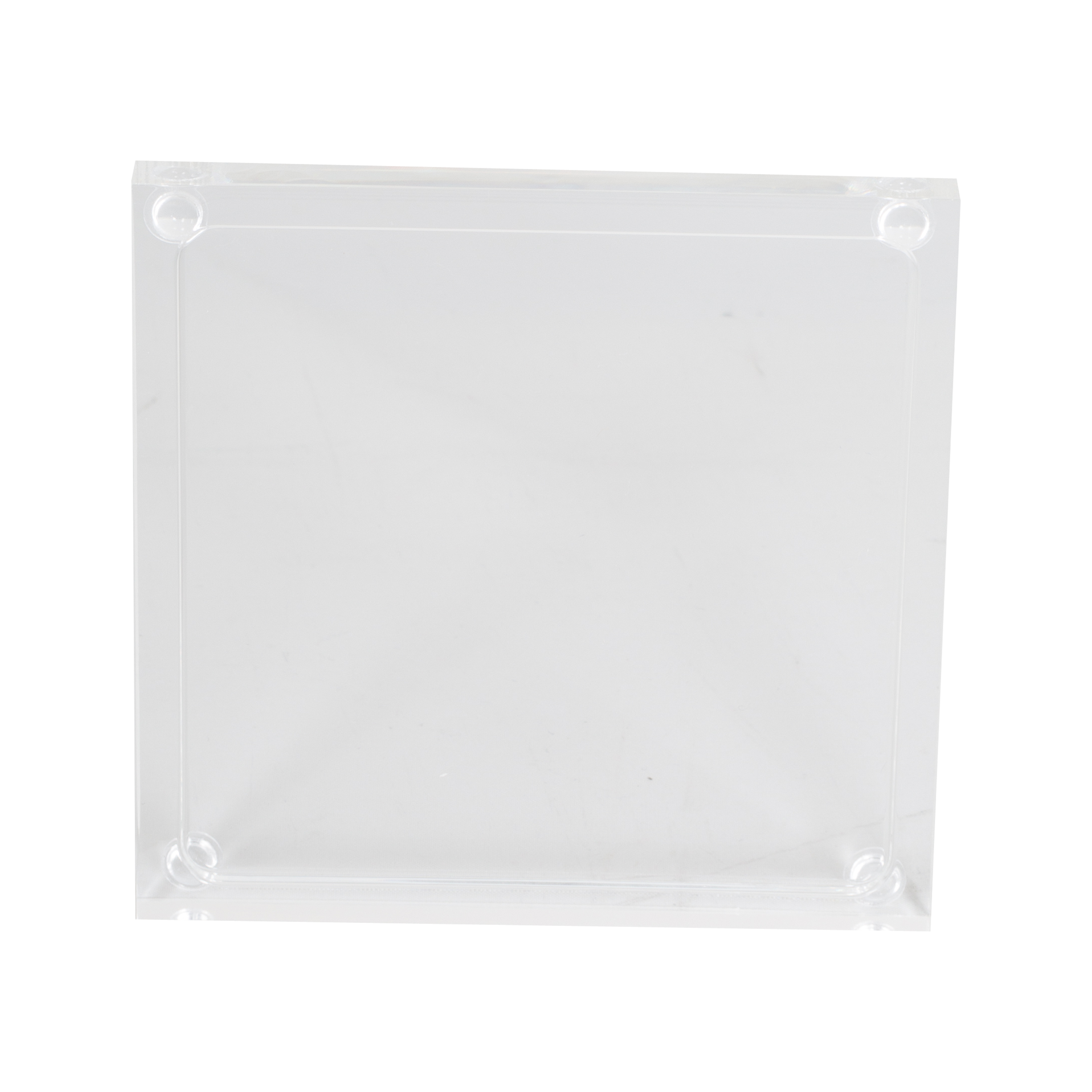 Premium Acrylic Drink Coasters Set of 6 - Non-Slip Clear Table Protectors for Hot & Cold Beverages - Perfect for Home, Office, Bar, and Restaurant Use