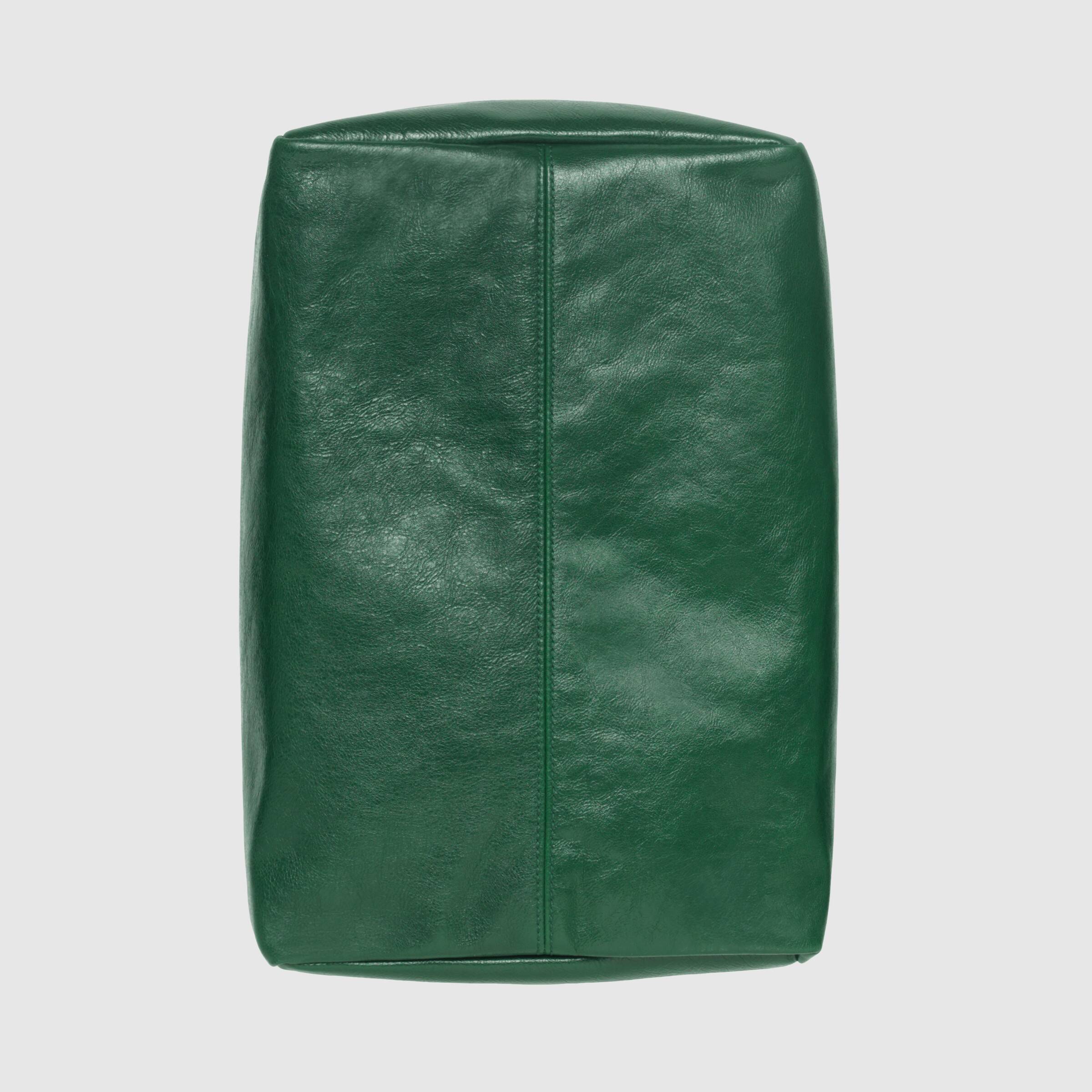 Gucci Soft Leather Backpack for Women & Men - Dark Green Luxury Designer Backpack for Travel, Work & Everyday Use