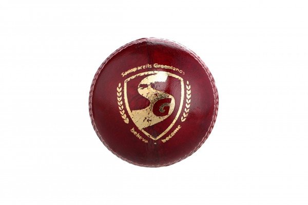 SG Shield 20 Red Cricket Leather Ball - Professional Grade Cricket Ball for Matches & Practice - Perfect for Outdoor Sports, Training Sessions & Competitive Games