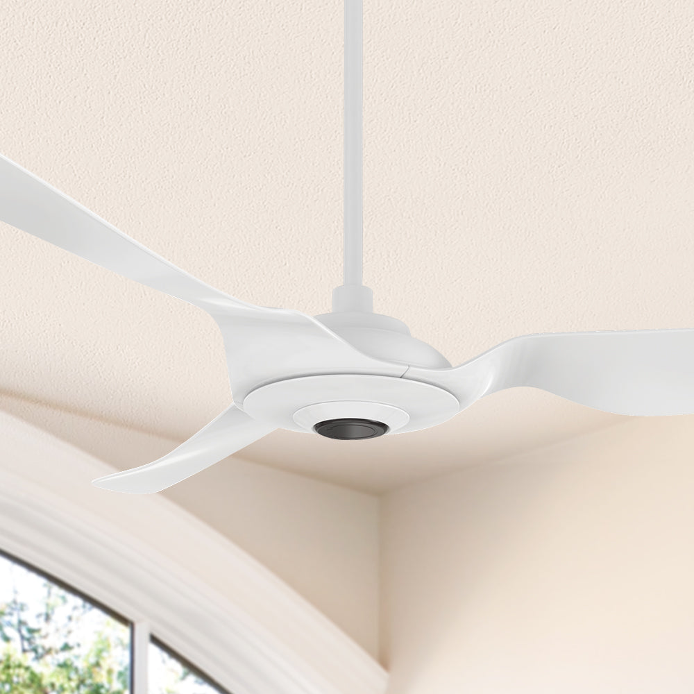 Smart WiFi-Enabled 60 Inch Modern Ceiling Fan with Remote Control - No LED - Perfect for Living Room, Bedroom & Outdoor Spaces