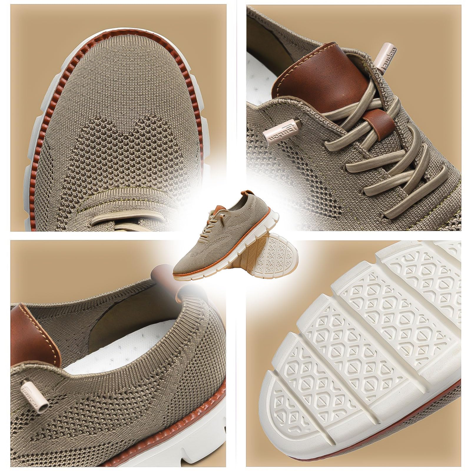 Men's Wearbreeze Shoes - Breathable Mesh Dress Shoes for Wide Feet | Comfortable Urban Walking & Office Wear