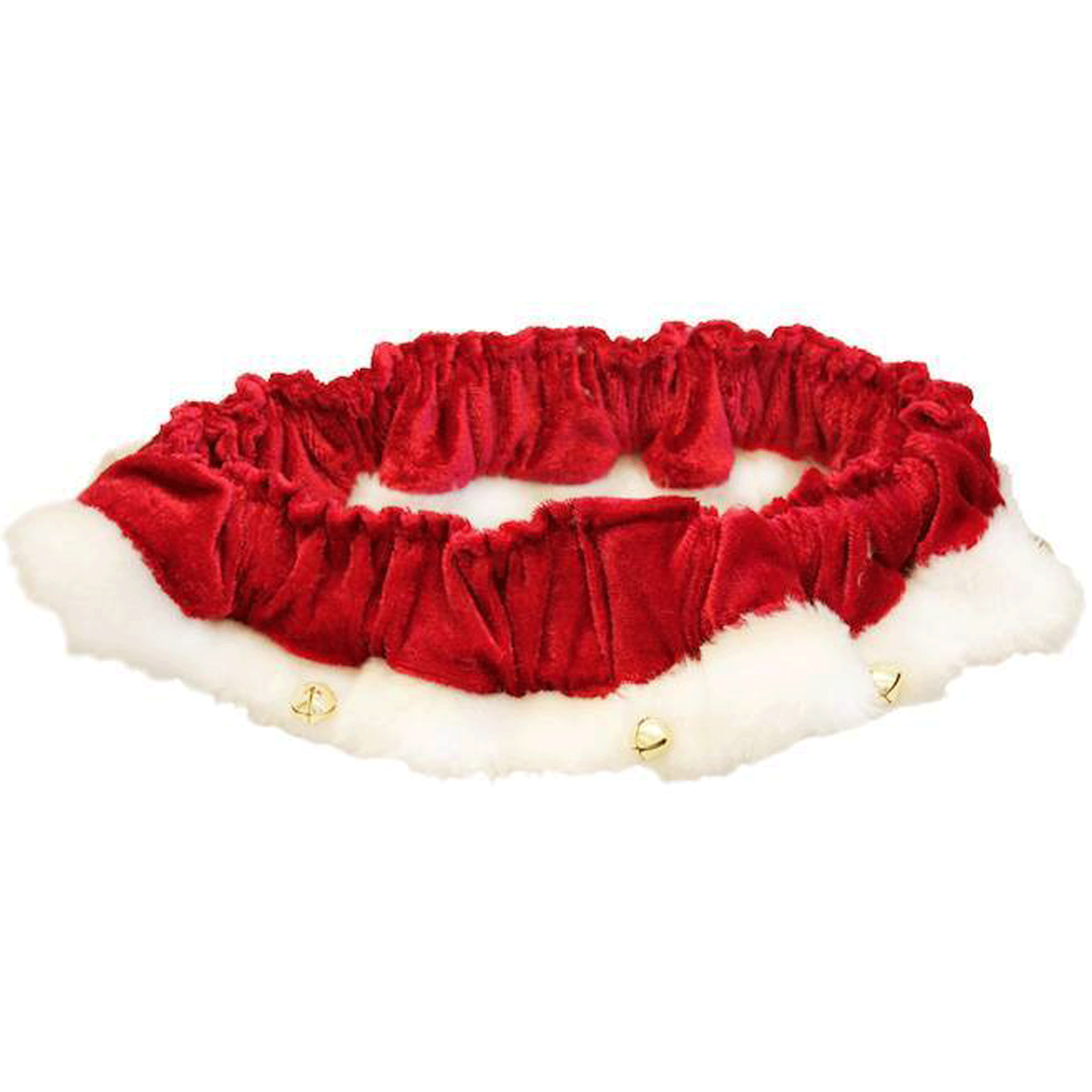Huxley & Kent Ruff Red Santa Scrunchy Dog Bandana - Festive Christmas Pet Accessory for Small Medium Large Dogs - Perfect for Holiday Photos & Parties