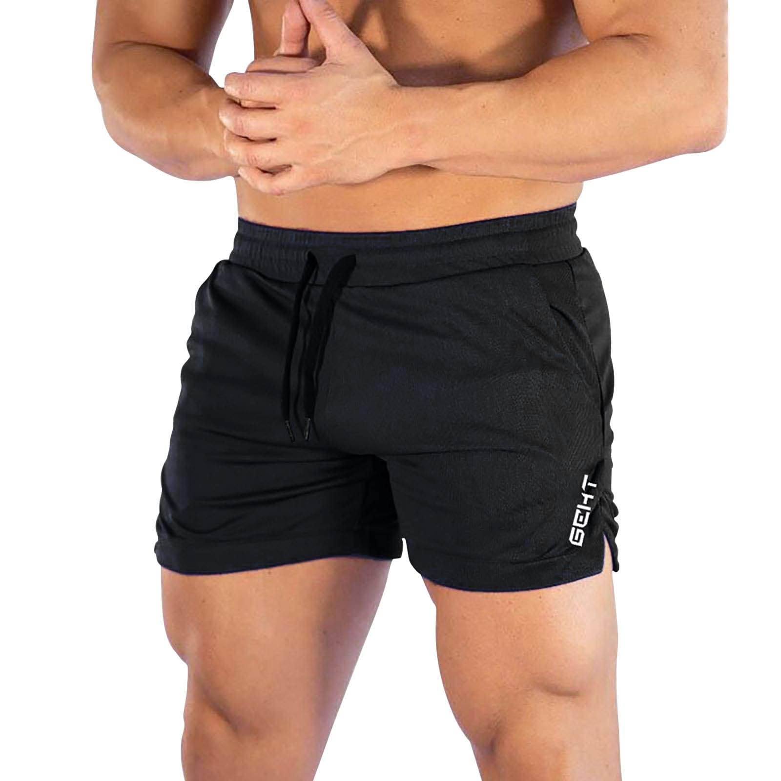 Quick Dry Athletic Gym Shorts for Men & Boys - High Waisted Cargo Swim Trunks, Casual Sports Shorts & Orange Sweatpants - Perfect for Workouts, Swimming & Outdoor Activities