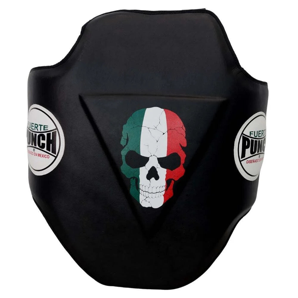 Mexican™ Matt Black Boxing Chest Guard - High-Quality Protective Gear for Boxing, MMA & Training - Perfect for Fighters & Athletes