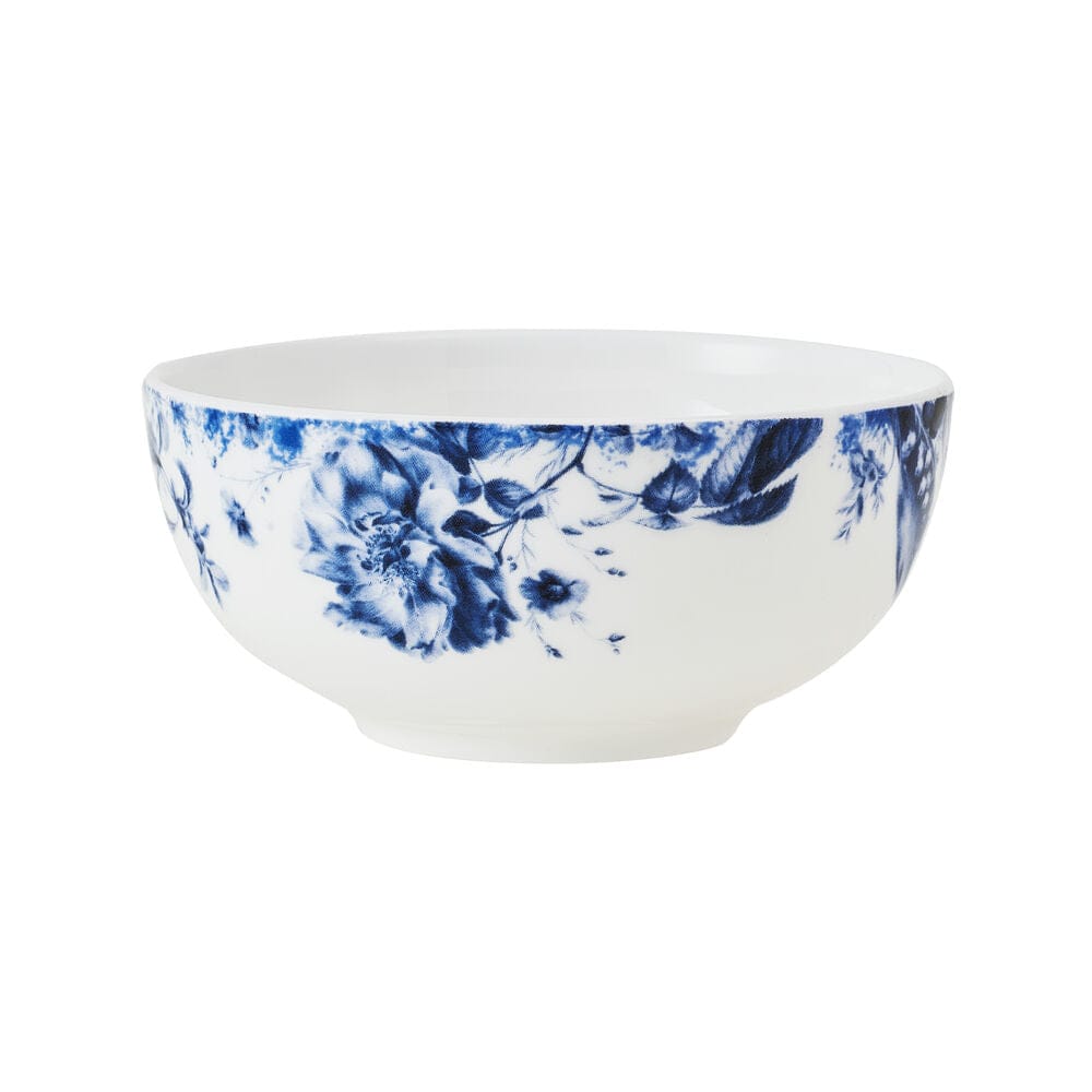 Pippa Blue Set of 4 Fruit Bowls - Colorful Ceramic Serving Bowls for Snacks, Salads, Desserts | Perfect for Kitchen, Dining Table & Party Serving