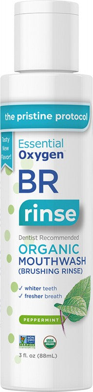 Essential Oxygen Organic Toothpaste & Mouthwash Set - Natural Peppermint Flavor for Fresh Breath & Oral Care | Perfect for Daily Brushing, Whitening Teeth & Gum Health