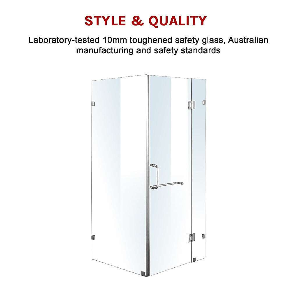 10mm Frameless Glass Shower Screen 1200 x 700mm - Modern Bathroom Enclosure by Della Francesca | Perfect for Walk-in Showers and Spa-Like Bathrooms