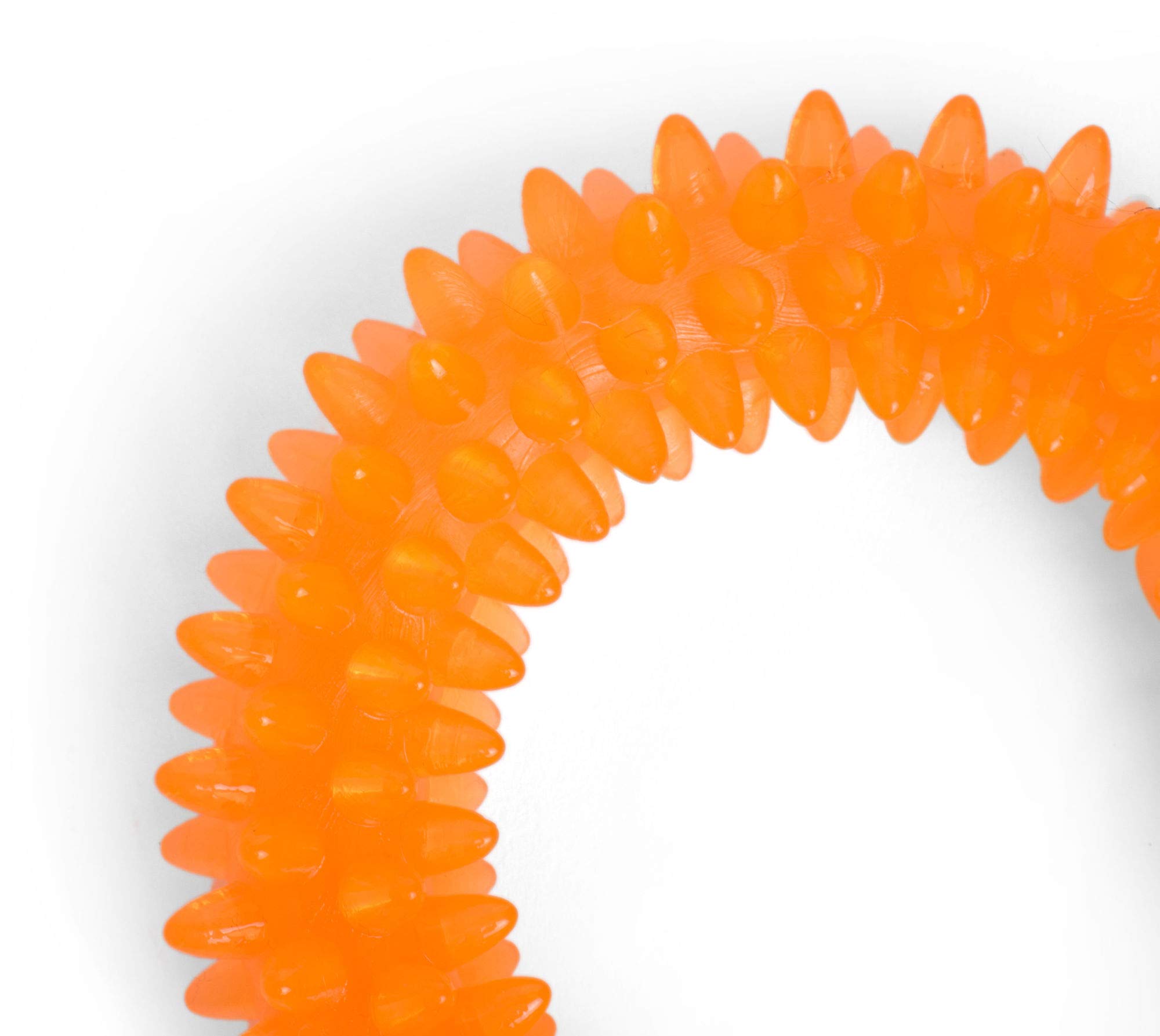 Seriously Strong Dental Ring Dog Toy for Aggressive Chewers - Durable Orange Chew Toy for Large & Medium Dogs - Perfect for Teething, Playtime & Dental Health