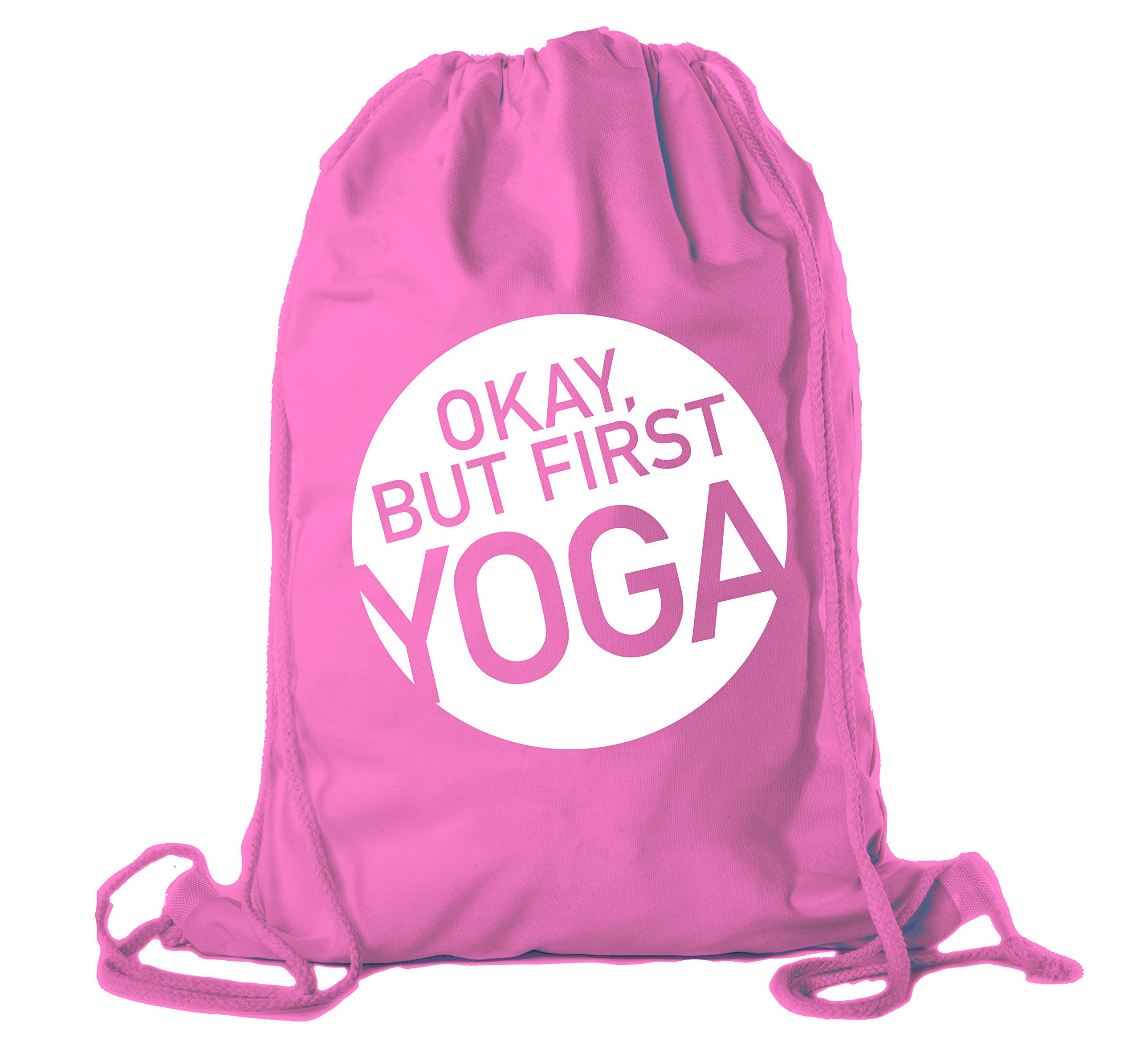 Premium Cotton Drawstring Yoga Gym Bag - Lightweight & Durable for Yoga Blocks, Clothes & Accessories - Perfect for Yoga, Gym, Travel & Workout Essentials