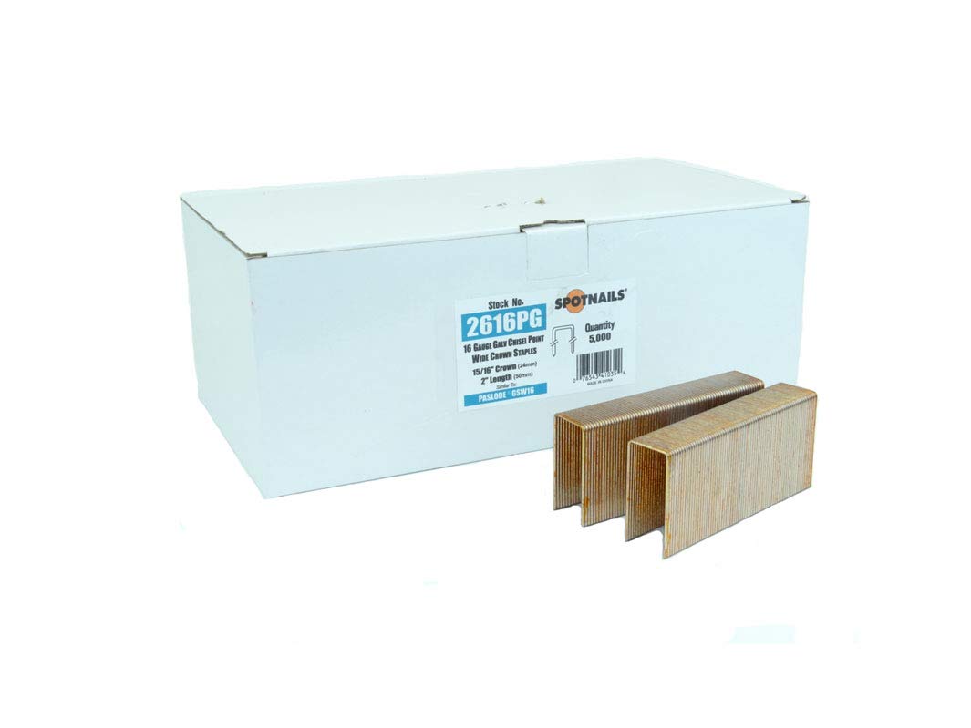 SpotNails 2608PS-10M 1 Inch 304 Stainless Steel 16 Gauge 15/16