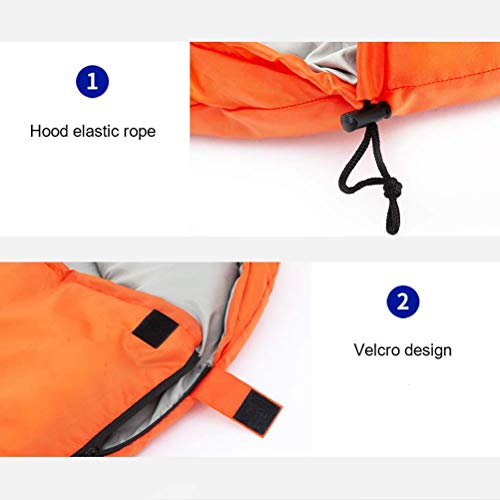Ultra-Warm Synthetic Fiber Sleeping Bag for Adults - Lightweight & Portable for Camping, Hiking, Backpacking in Cool Weather (220x75cm) with Compression Sack - Perfect for Outdoor Adventures & Emergency Preparedness