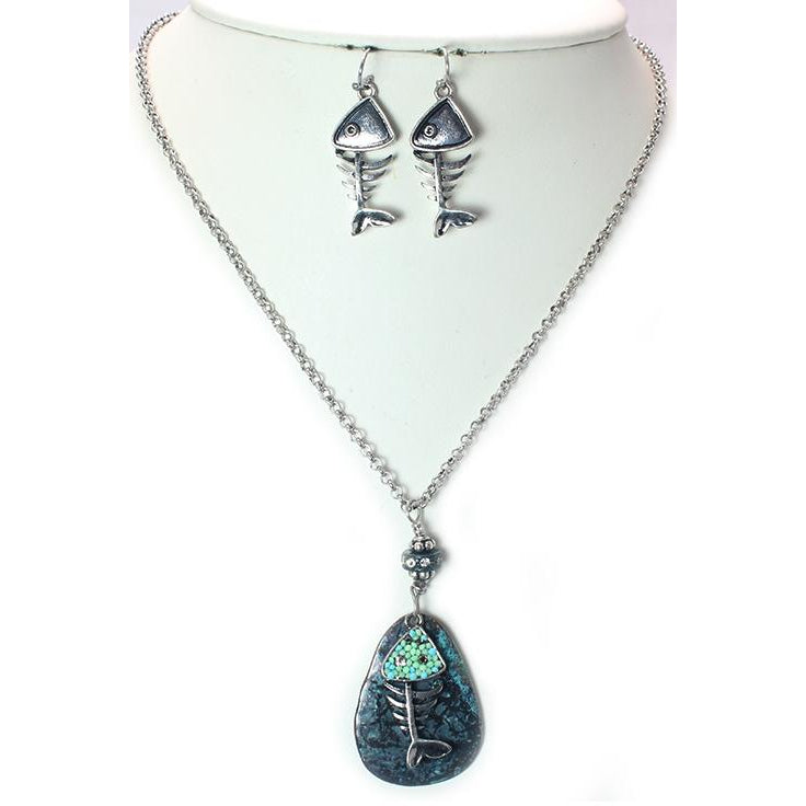 Elegant Fish Bone Necklace Set for Women - Trendy Boho Jewelry Gift for Her - Perfect for Casual Wear, Parties & Special Occasions