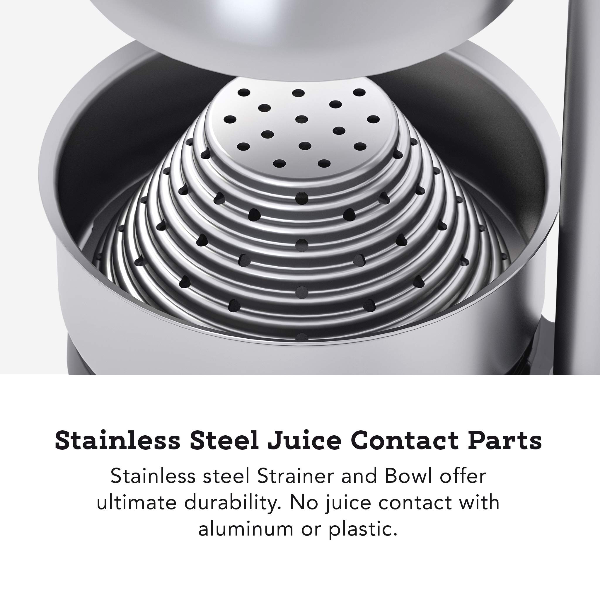 Tribest Slow Masticating Juicer for Citrus Fruits - Cold Press Technology, Black - Perfect for Healthy Juices, Detox Drinks & Smoothies at Home