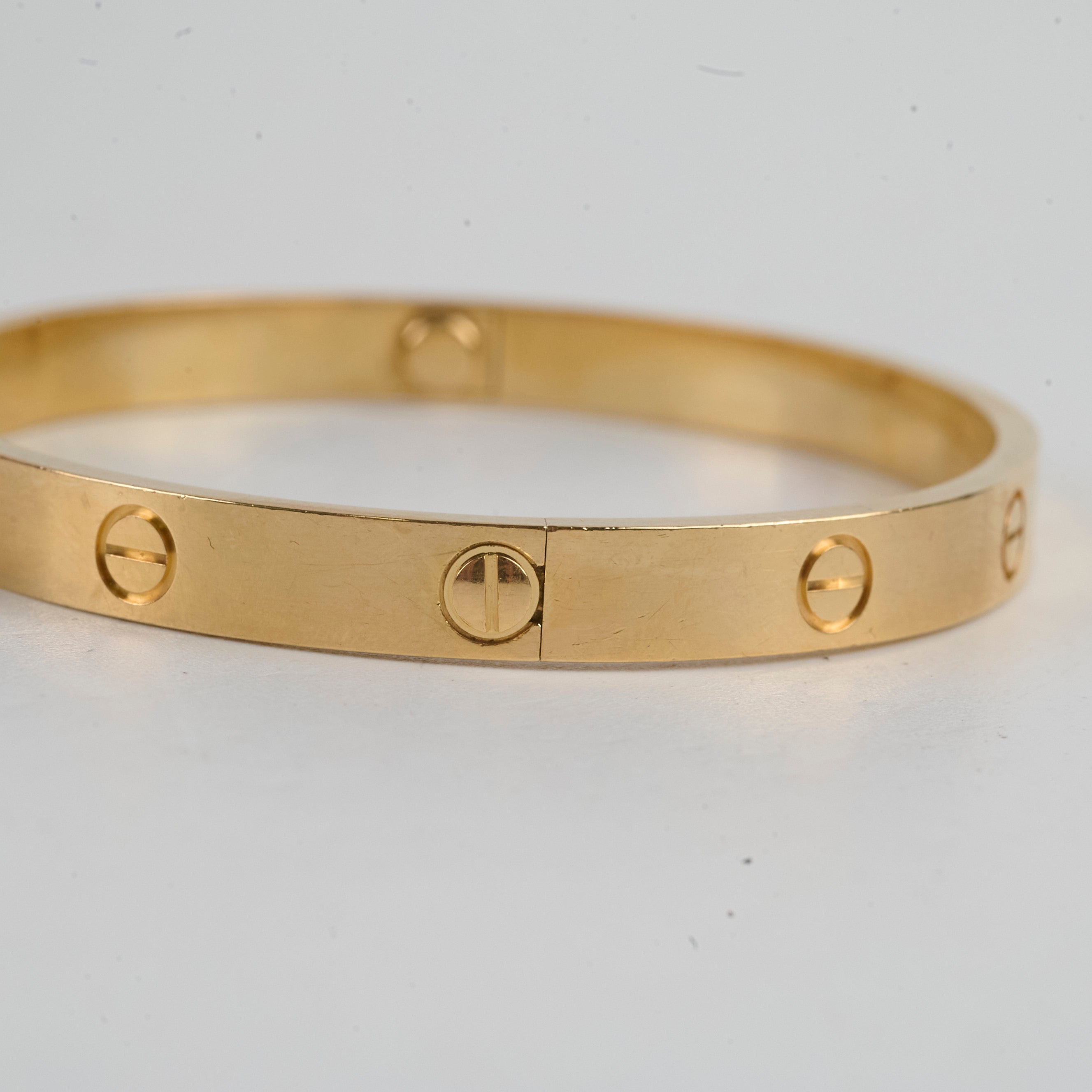 Cartier Love Bracelet 18K Yellow Gold Size 19 - Luxury Jewelry Gift for Women, Anniversary & Special Occasions