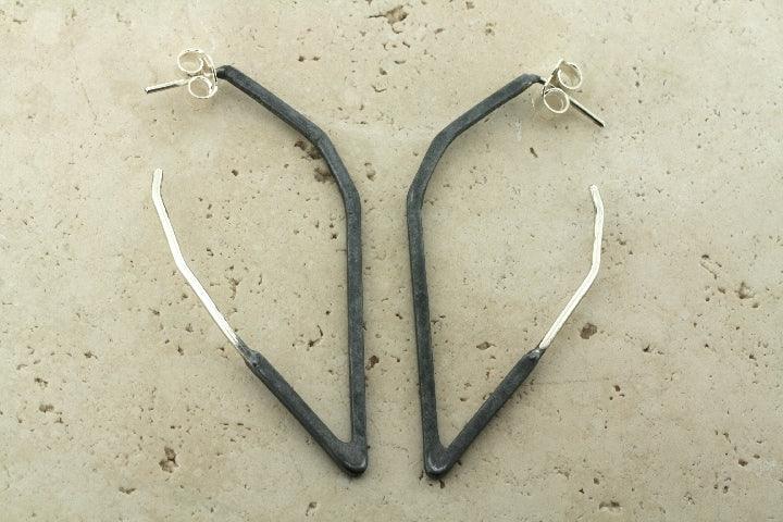 Oxidized Diamond Hoop Earrings for Women - Elegant & Timeless Jewelry for Everyday Wear & Special Occasions