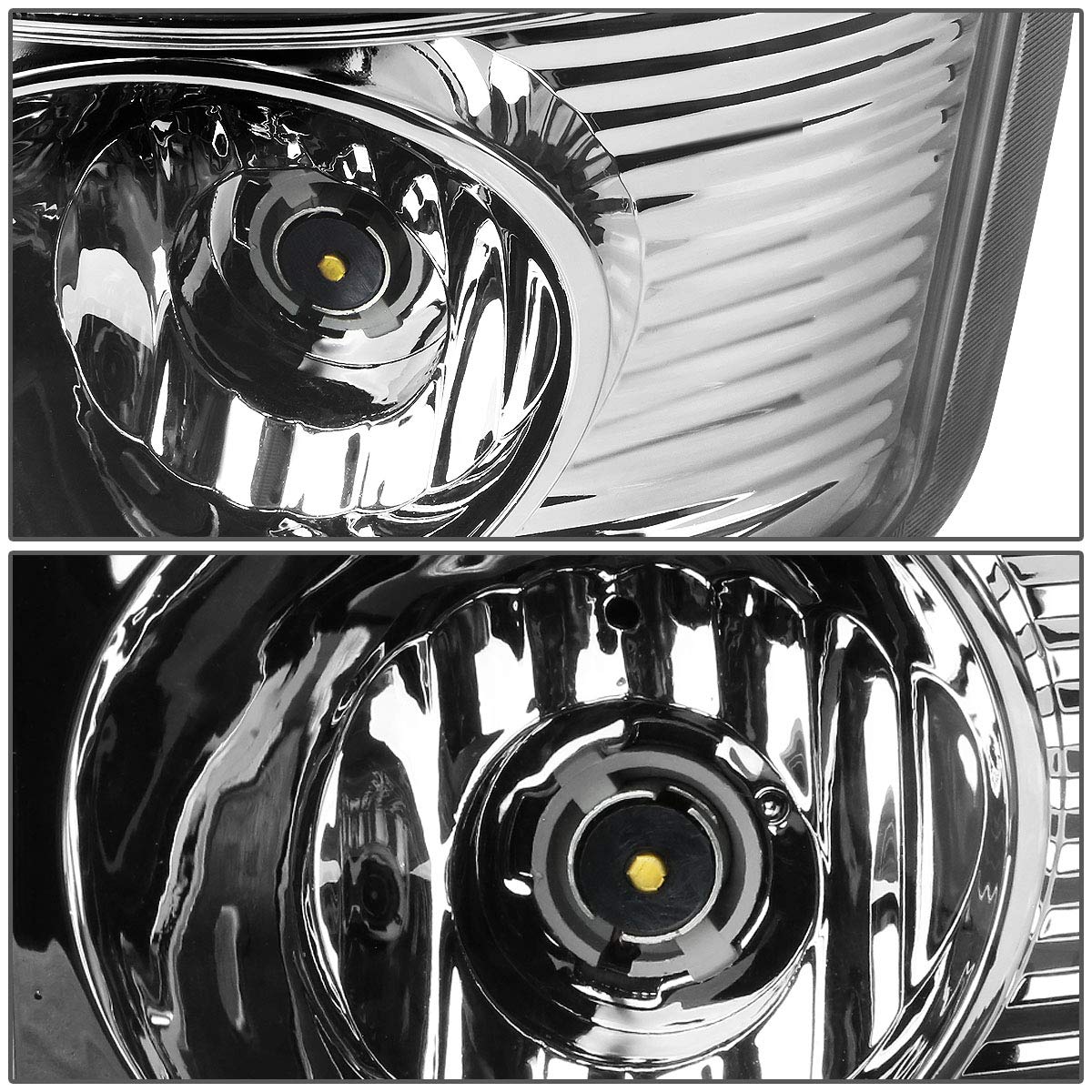 Auto Dynasty LED Tail Lights for 2002-2006 Dodge Ram 1500/2500/3500 - Red Clear Lens Brake Reverse Lamps (Pair) - Left & Right Side Chrome Housing - Upgrade for Night Driving & Enhanced Safety