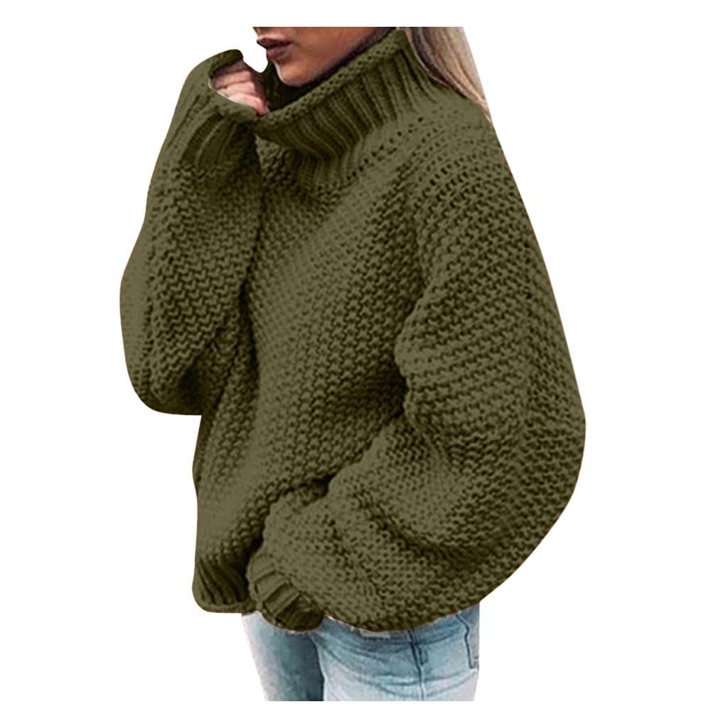 Women's Winter & Fall Turtleneck Sweater - Graphic Plaid Knit Pullover Top for Casual Outfits & Layering | Cozy Office Wear, Weekend Outings & Holiday Gatherings