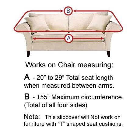 Stretch Suede Merlot Furniture Slipcover Chair 733 - Soft Sofa Cover Protector for Living Room, Bedroom, Office - Easy Washable Stretchable Couch Cover for Pets & Kids