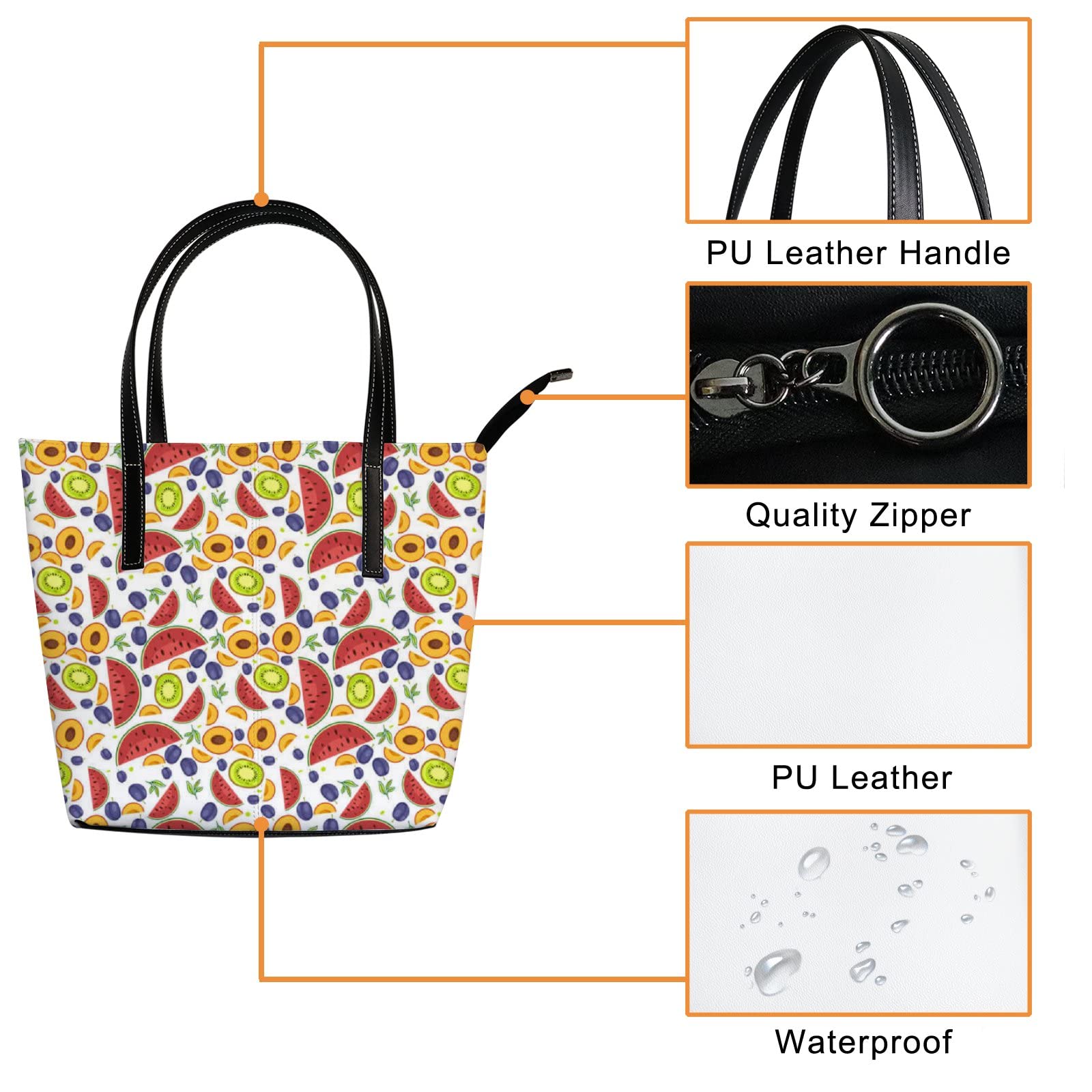 Stylish Leather Tote Bag for Women - Fashionable Crossbody Handbag with Adjustable Strap | Perfect for Work, Travel & Everyday Use
