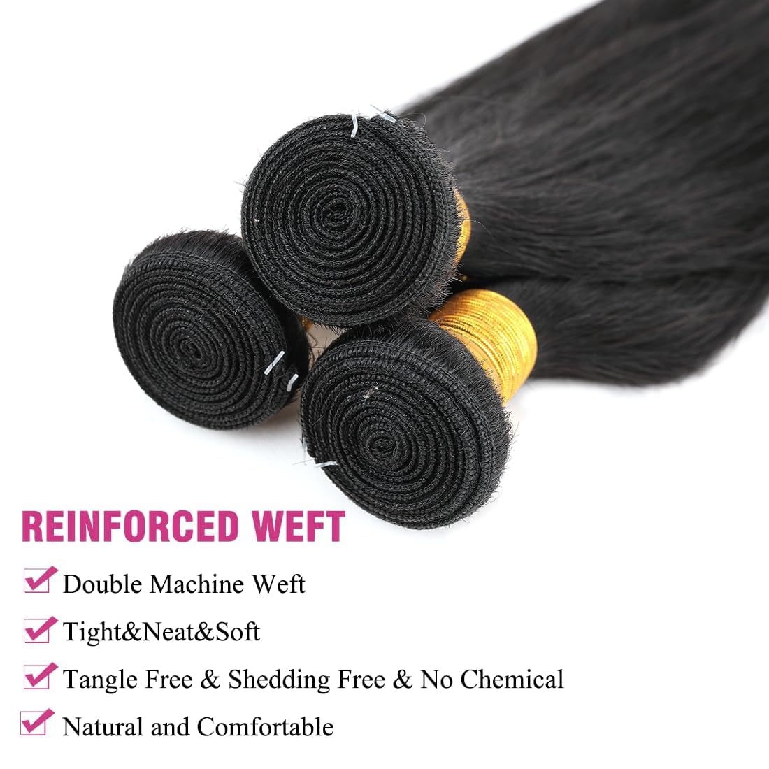 12A Brazilian Virgin Human Hair Bundle 12 Inch Straight 100% Unprocessed Raw Hair for Quick Weave | Natural Black Color | Perfect for Extensions, Weaves & Protective Styles