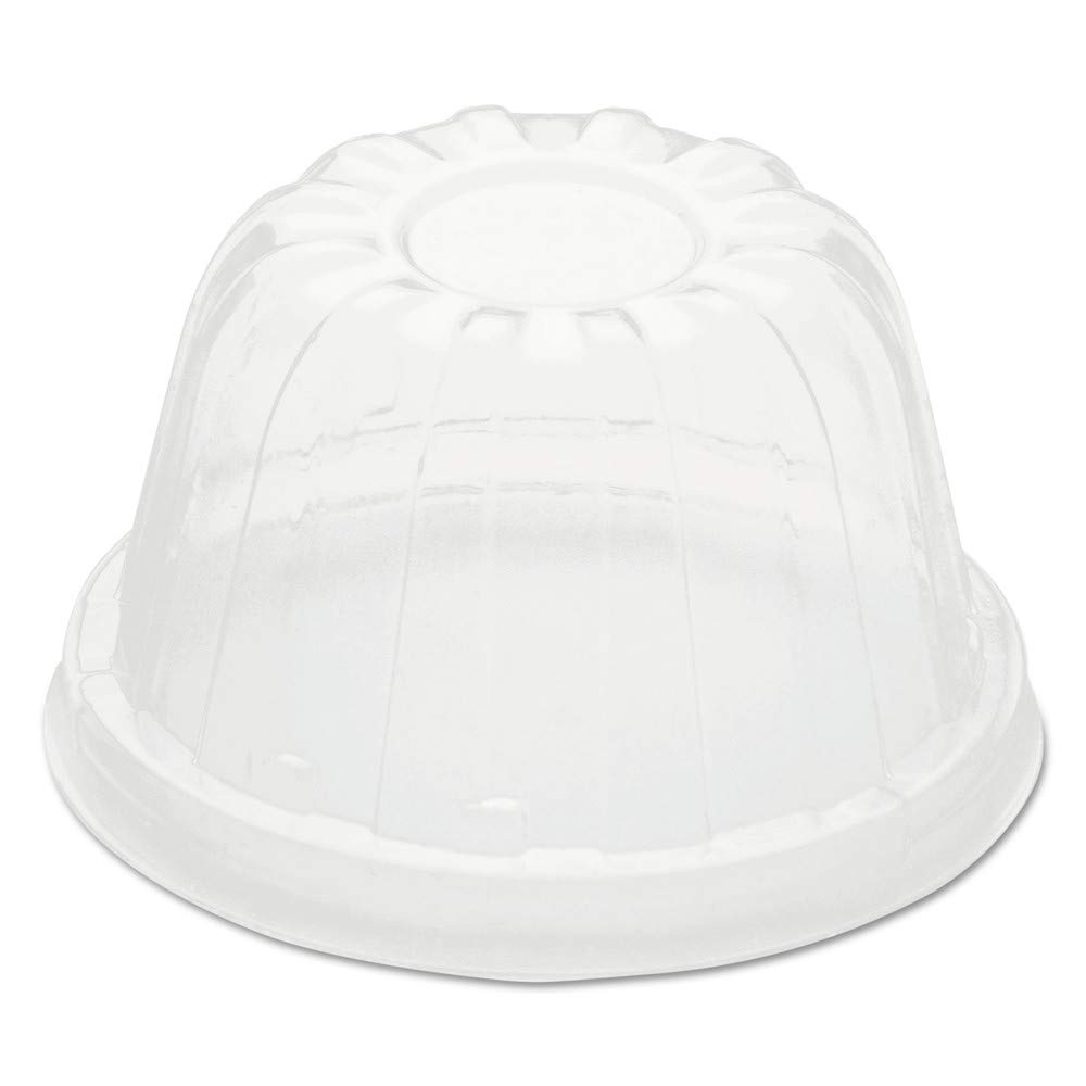 Dart 12HDLC D-T Sundae & Cold Cup Lids - Clear Plastic Lids for Foam Cups (1,000 Count, 50 per Pack, 20 Packs) - Perfect for Ice Cream Shops, Cafes & Takeout Restaurants