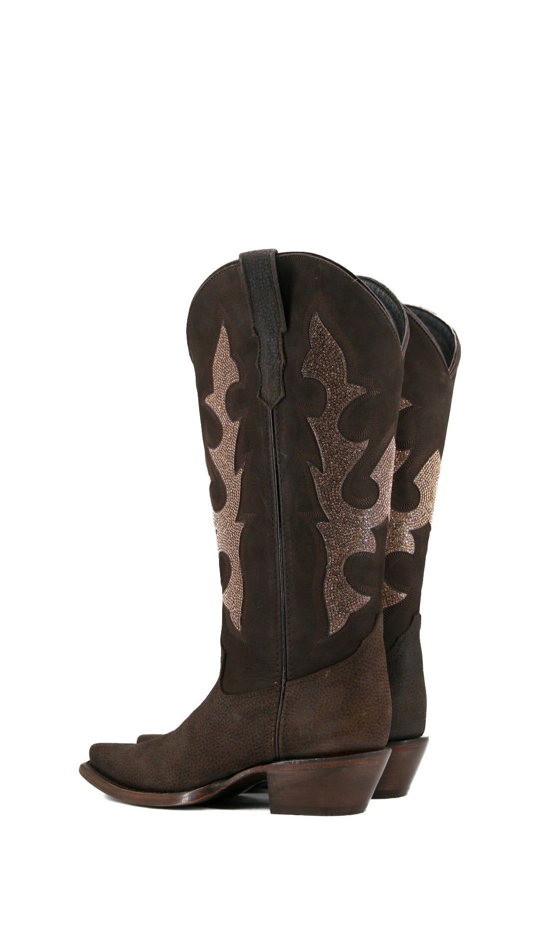 Makayla Midi Wide Calf Snip Toe Cowgirl Boots for Women - Comfortable Western Riding Boots for Country Dancing, Rodeo & Casual Wear