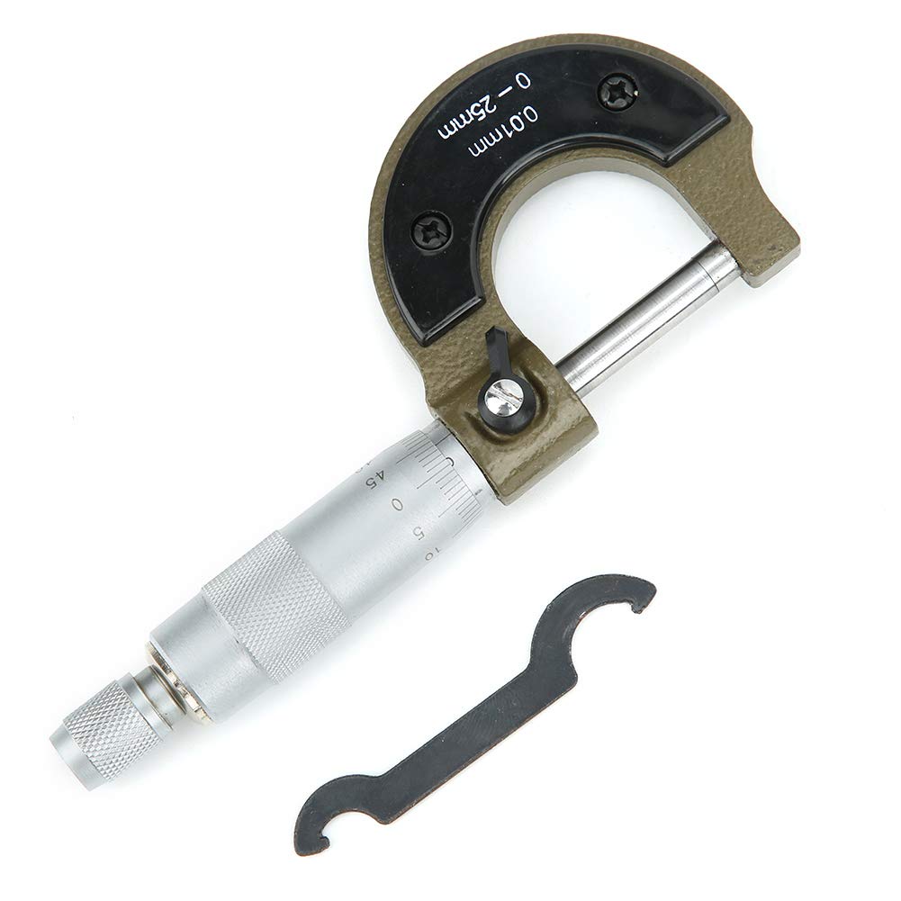 Precision Outside Micrometer - DIY & Professional Measuring Tool for Metalworking