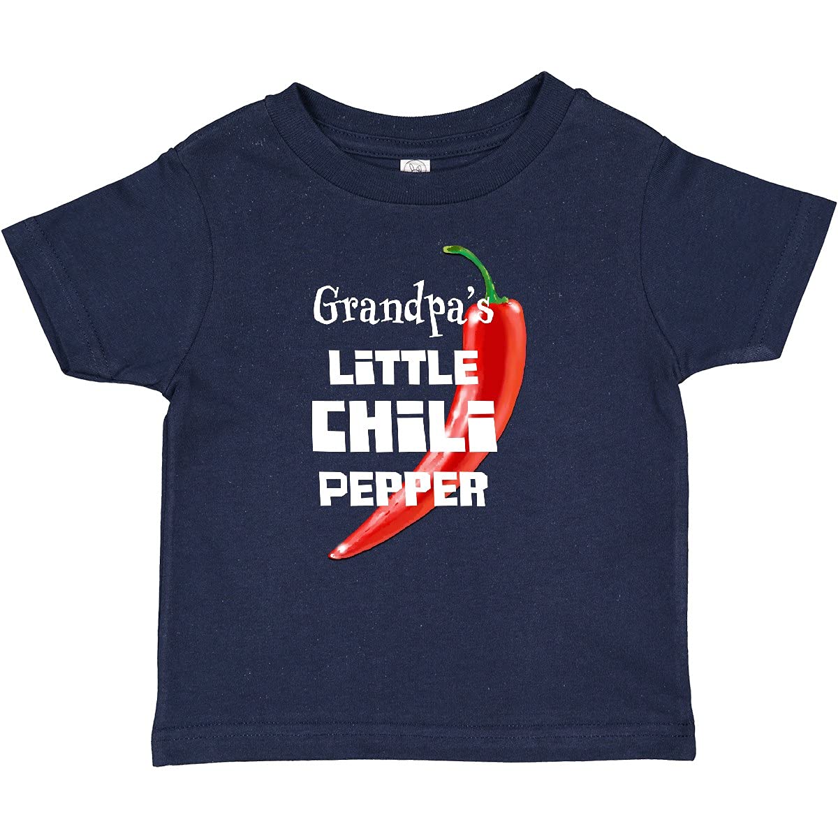 Inktastic Grandpa's Little Chili Pepper Baby T-Shirt - Cute Infant Bodysuit for Grandparents' Day & Family Photos - Perfect for Holidays, Birthdays & Special Occasions