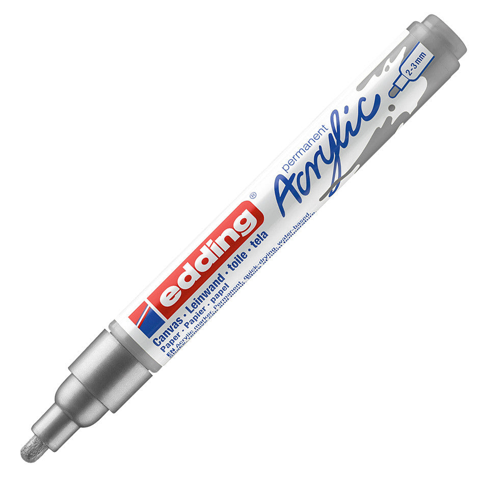 edding 5100 Acrylic Paint Marker - Medium Point (2.5mm) for Artists, DIY Crafts, Glass Painting & Rock Decor - Vibrant Waterproof Permanent Ink
