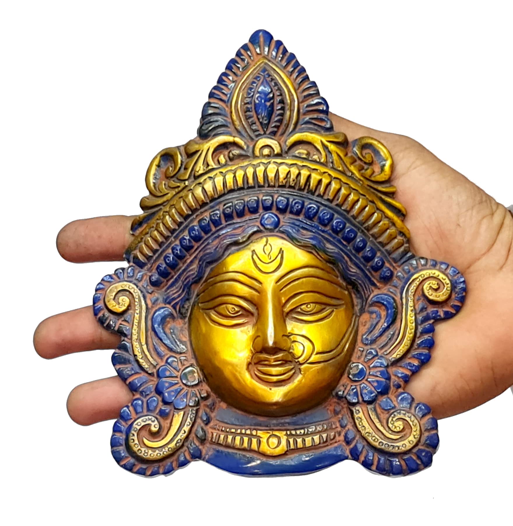 eSplanade Brass Maa Durga Statue - 7.25 Inch Hindu Goddess Idol for Home Mandir, Puja Altar & Spiritual Decor | Perfect for Diwali, Navratri & Daily Worship