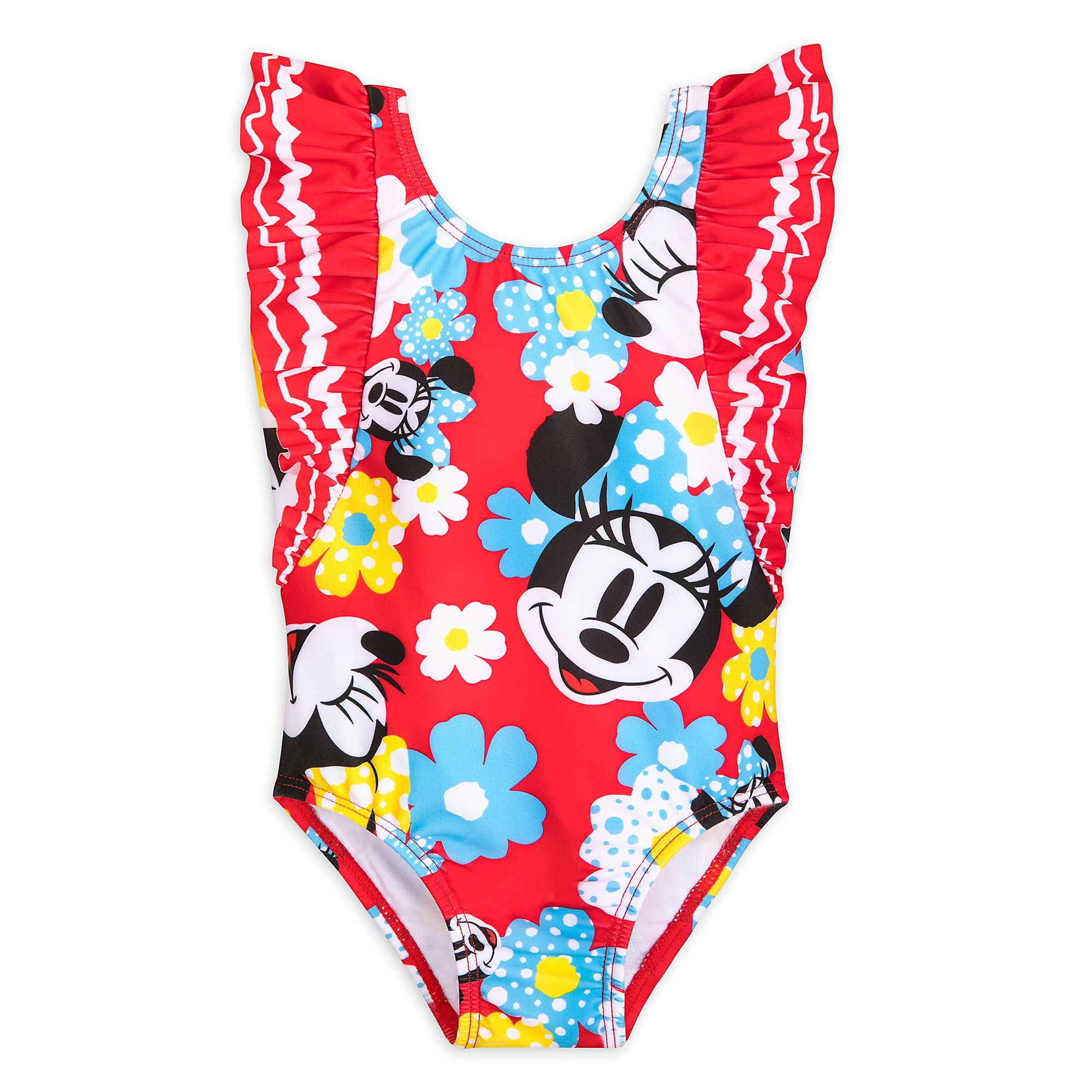 Disney Minnie Mouse Baby Swimsuit for Girls 9-12 Months - Cute One-Piece Bathing Suit for Pool, Beach & Summer Water Play