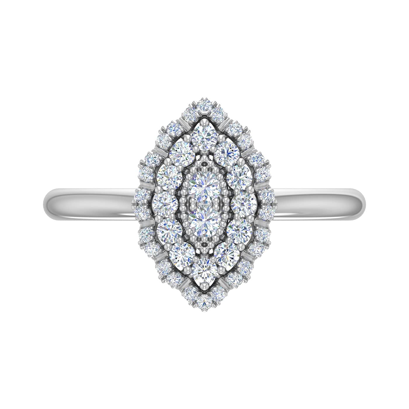 1/3 Carat Marquise Diamond Ring in 14K Gold - Elegant Engagement, Wedding & Anniversary Jewelry Gift for Women