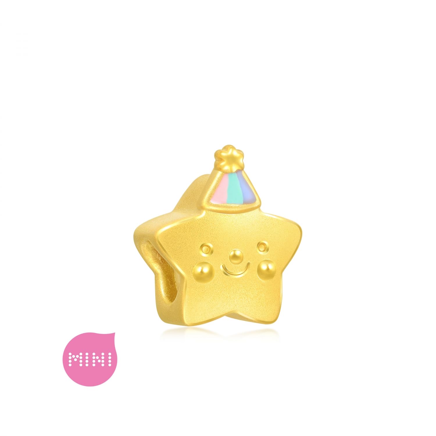 24K Solid Gold Mini Charm Cheerful Healing Star & Cloud Bracelet for Women - 999 Pure Gold Dainty Charm Bracelet - Perfect for Everyday Wear, Gifts & Healing Jewelry Collection
