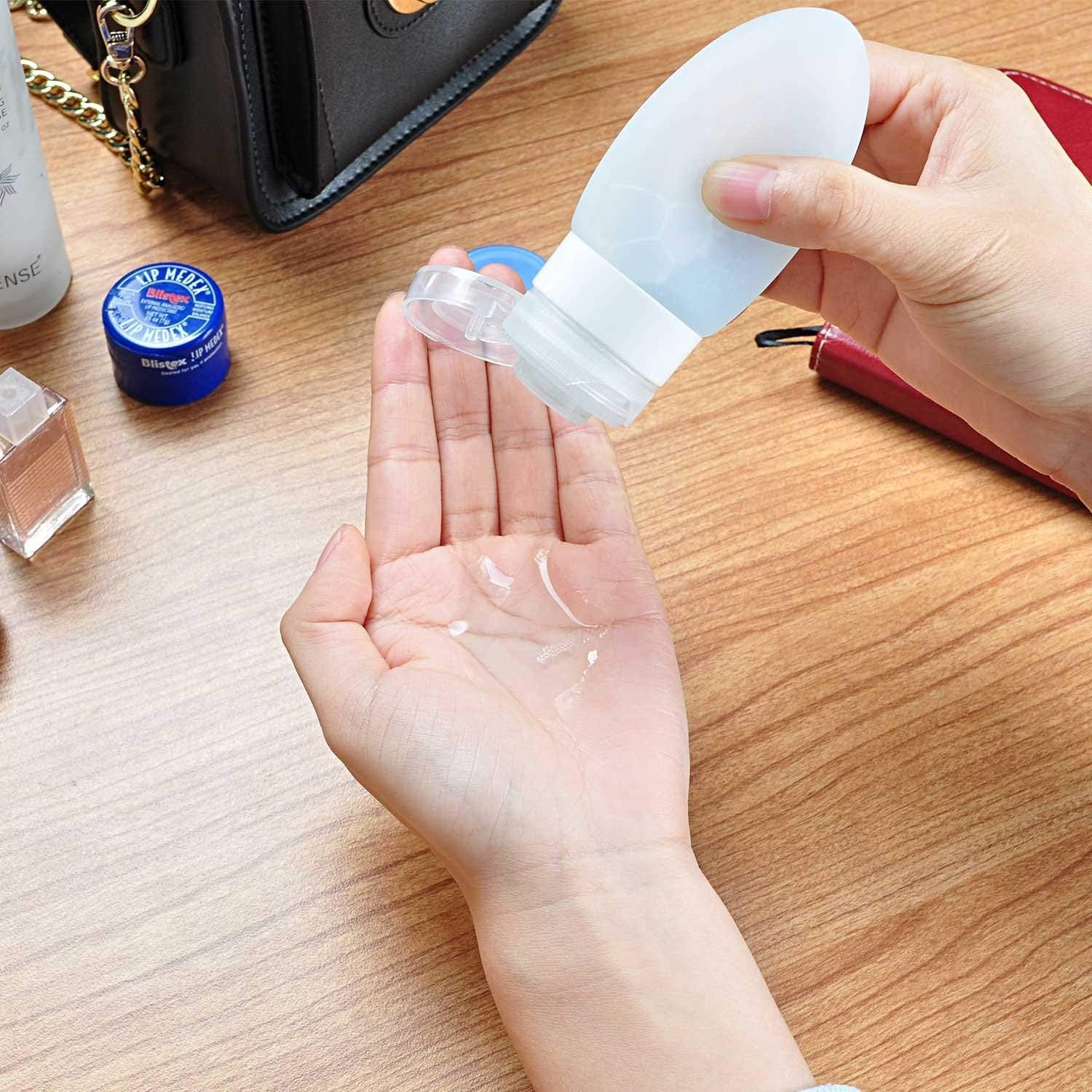 Refillable Travel Cosmetic Containers - Transparent Silicone Squeeze Tubes for Toiletries, DIY Crafts & Shampoo (Pack of 1) | Perfect for Travel Kits, Makeup Storage & Portable Beauty Essentials