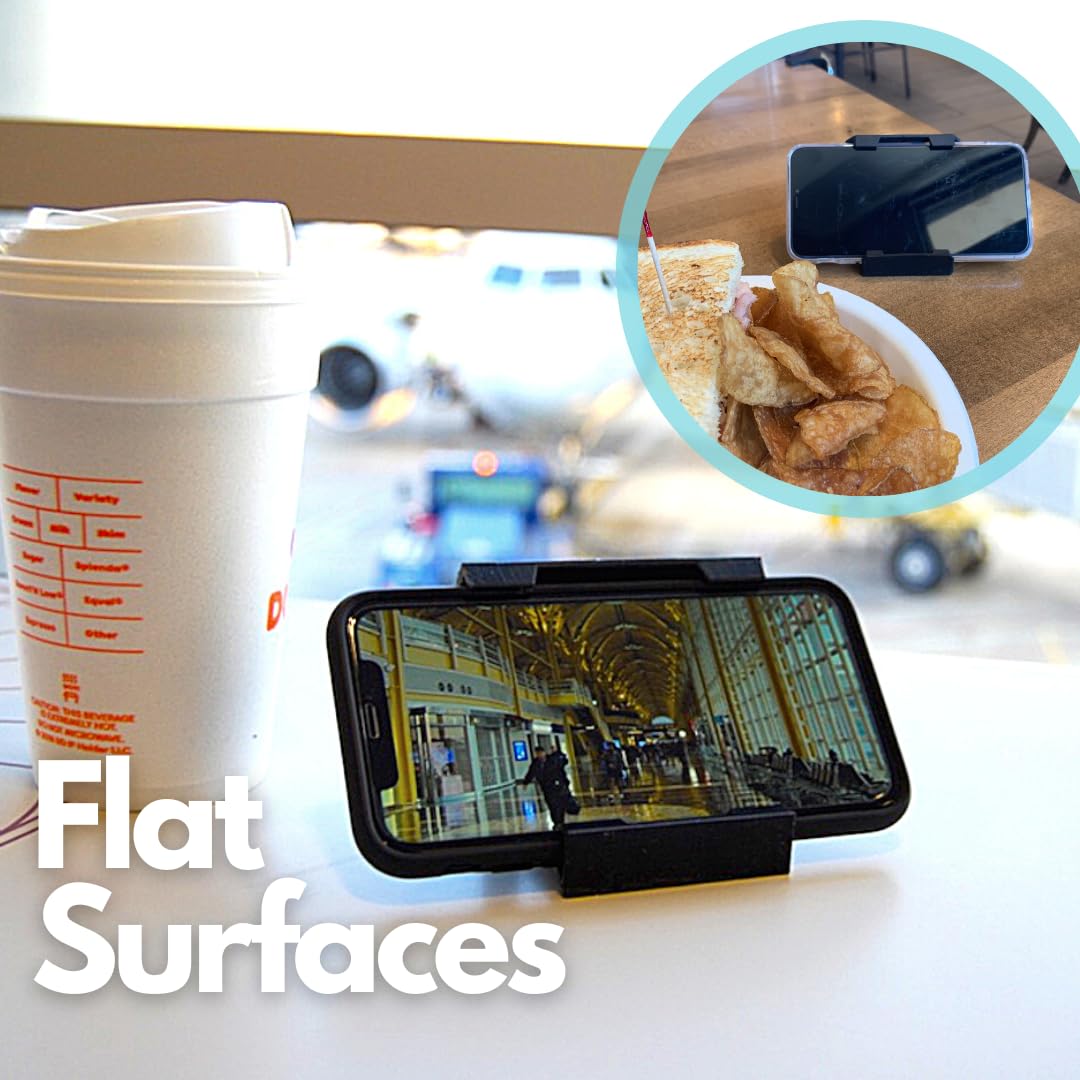 Portable Foldable Phone Stand for iPhone & Android - Adjustable Holder for Desk, Travel, Watching Videos & Video Calls
