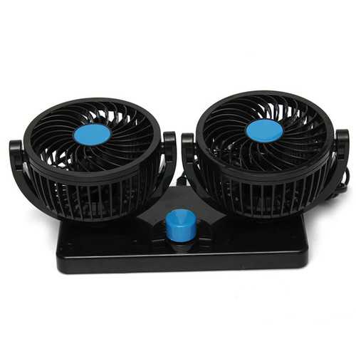 12V 360 Degree Rotating Mini Cooling Fan - Adjustable Portable USB Desk Fan for Home, Office, Car & Outdoor Use in Summer