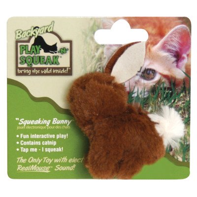 Backyard Bunny Cat Toy Set of 2 - Interactive Plush Toys for Indoor Cats - Perfect for Playtime & Exercise