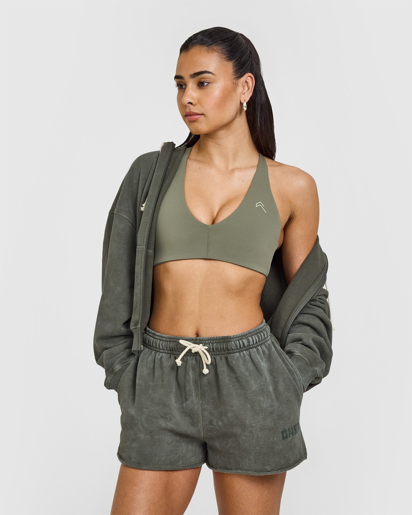 Raw Lounge Oversized Shorts for Men - Comfortable Washed Dark Khaki Casual Shorts | Perfect for Summer, Lounging, and Outdoor Activities