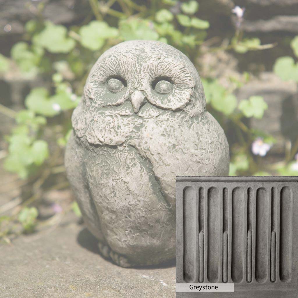 Campania International Baby Barn Owl Statue - Handcrafted Garden Decor for Outdoor & Indoor Use - Perfect for Patio, Lawn, and Home Decor
