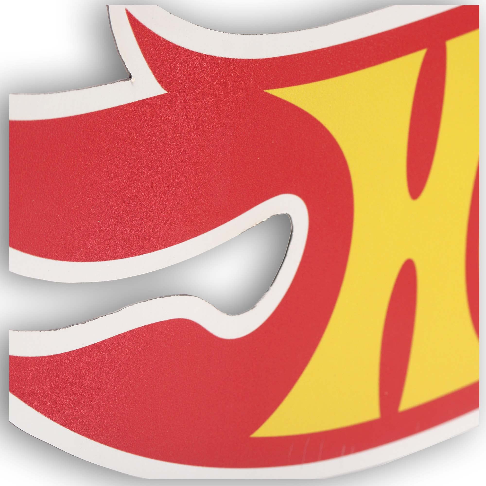 Mattel Hot Wheels Flame Logo Metal Sign - Large Collectible Wall Decor for Kids' Bedroom, Man Cave, Garage & Game Room | Durable Tin Sign for Racing Fans & Car Enthusiasts