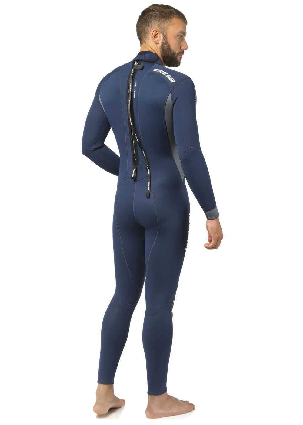 Cressi Fast Man 3mm Neoprene Steamer Wetsuit for Men - Warm & Flexible Scuba Diving, Snorkeling & Surfing Gear