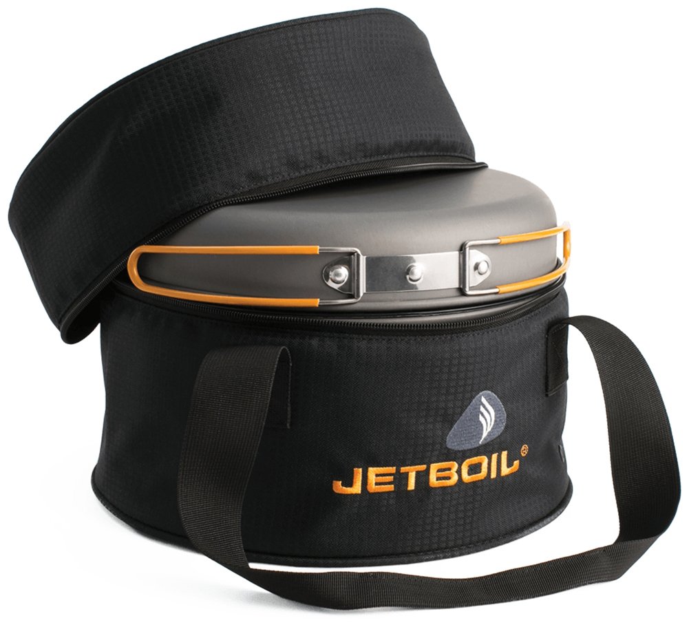 Jetboil Genesis Basecamp Backpacking & Camping Stove Cooking System with Cookware - Portable Outdoor Stove for Backpacking, Hiking & Camping Trips