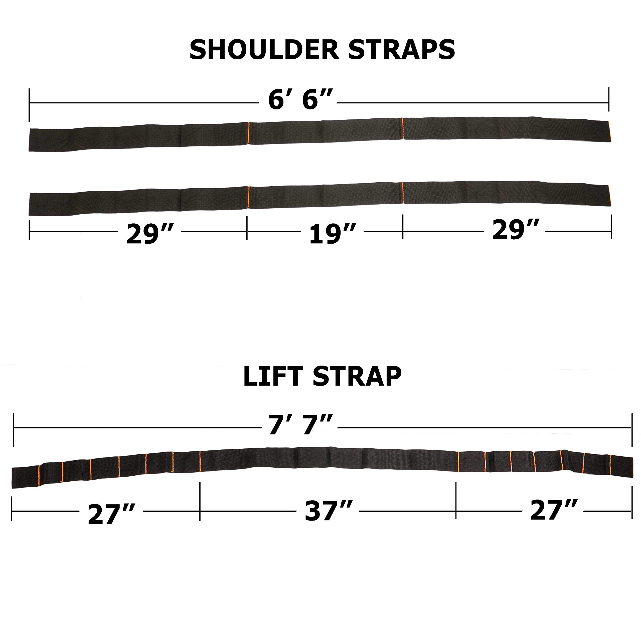 Moving Straps for Heavy Lifting - 650 lbs Capacity TeamStrap for Furniture, Appliances & Mattresses | Safe & Easy 2-Person Moving Tool for Home, Office & Warehouse