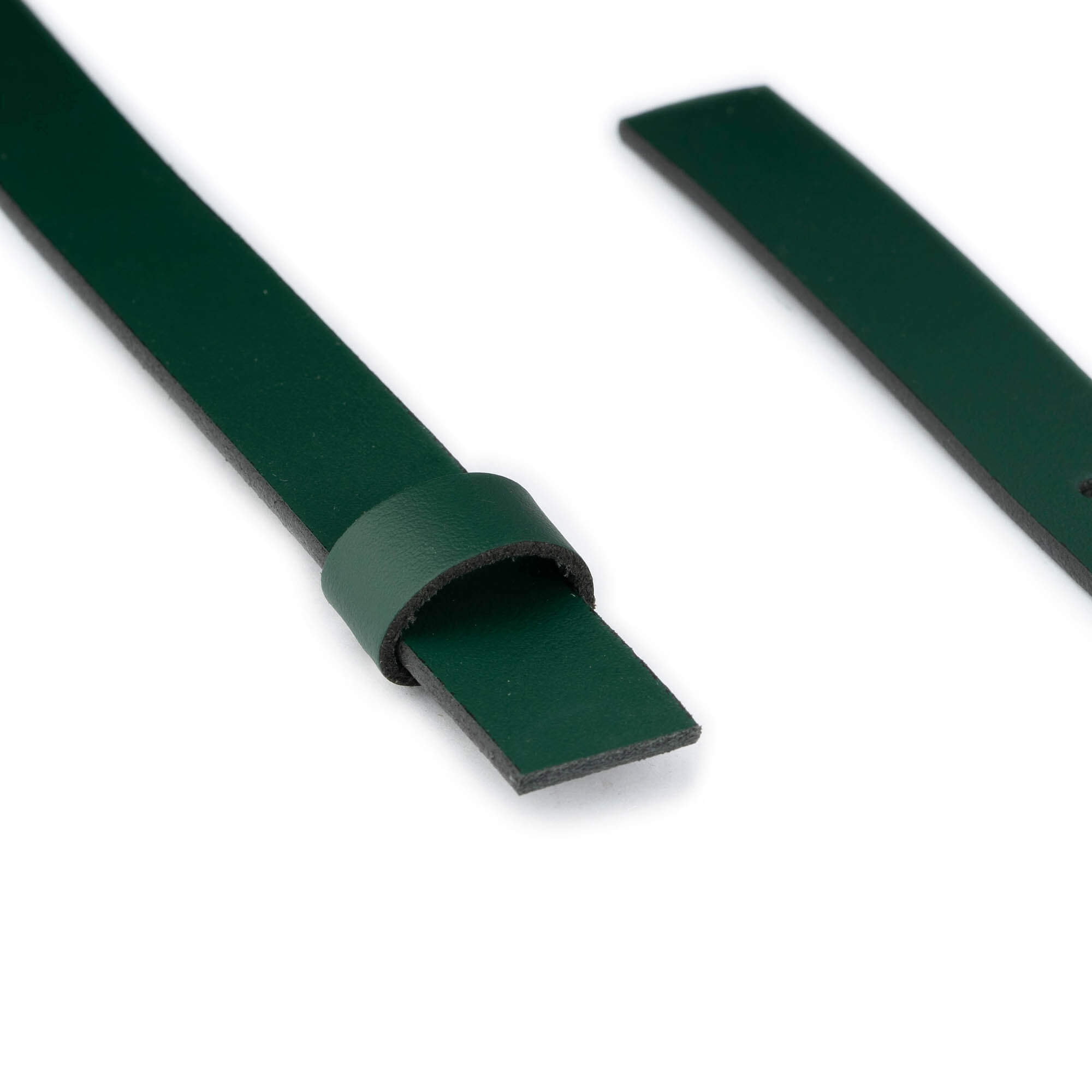 2.0 cm Forest Green Genuine Leather Belt Strap for Dunhill Buckles - Women's Replacement Accessory | Perfect for Office, Casual Wear & Formal Outfits