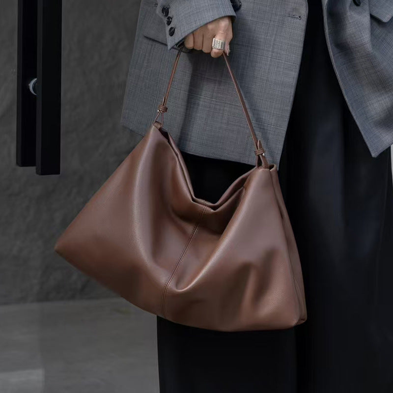 Premium Spacious Leather Shoulder Bag for Women - Stylish Crossbody Purse with Multiple Pockets - Perfect for Work, Travel & Everyday Use