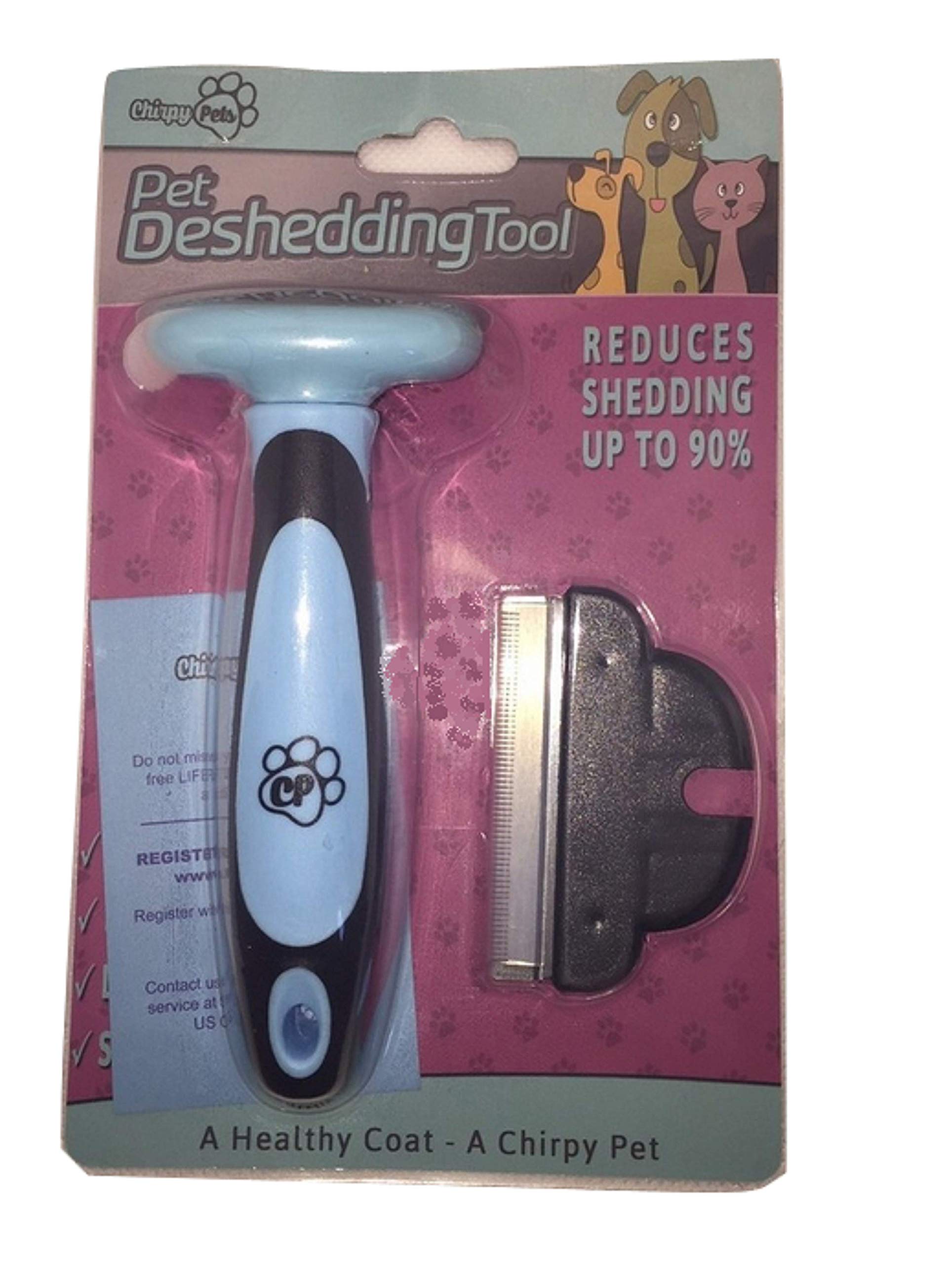 Best Small Pet Deshedding Brush for Dogs & Cats - Reduces Shedding by 90% - Gentle Grooming Tool for Short Hair - Perfect for Home Use & Travel Pet Care
