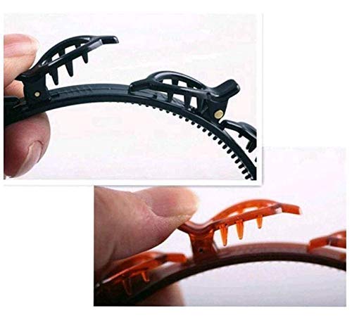 UNLOCK™ Women's Hair Clips & Headbands - Alligator Clips for Thin or Thick Hair, Double Bangs Hairstyle Barrettes - Perfect for Makeup, Washing Face, Yoga, Workout & Daily Styling (Pack of 1)