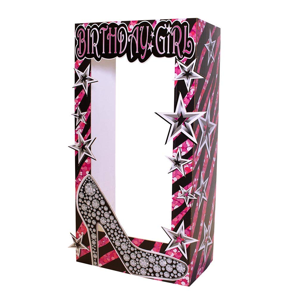 Anderson's Birthday Girl Photo Booth Props Kit - Standups, Backdrops & Decorations for Photography Studio, School Events & Party Decor