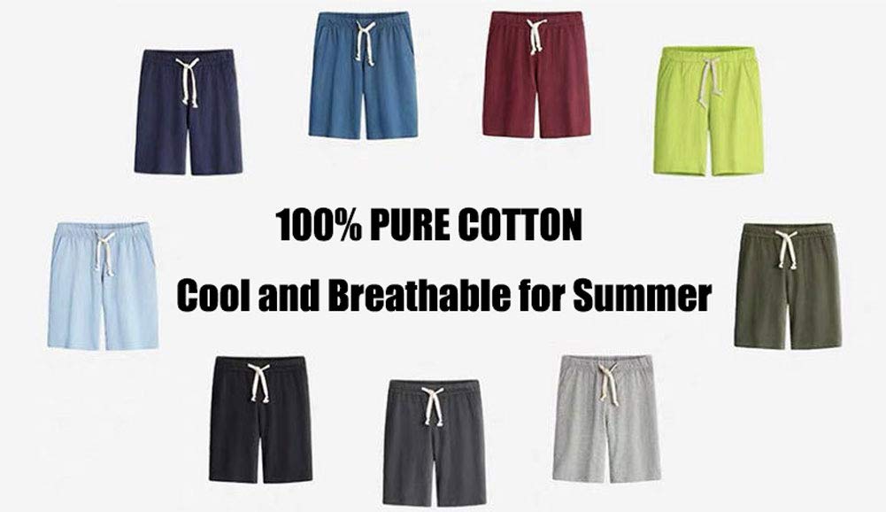 Men's Pure Cotton Running Shorts - Breathable Gym Workout Active Shorts for Training & Sports | Perfect for Jogging, Fitness & Casual Wear